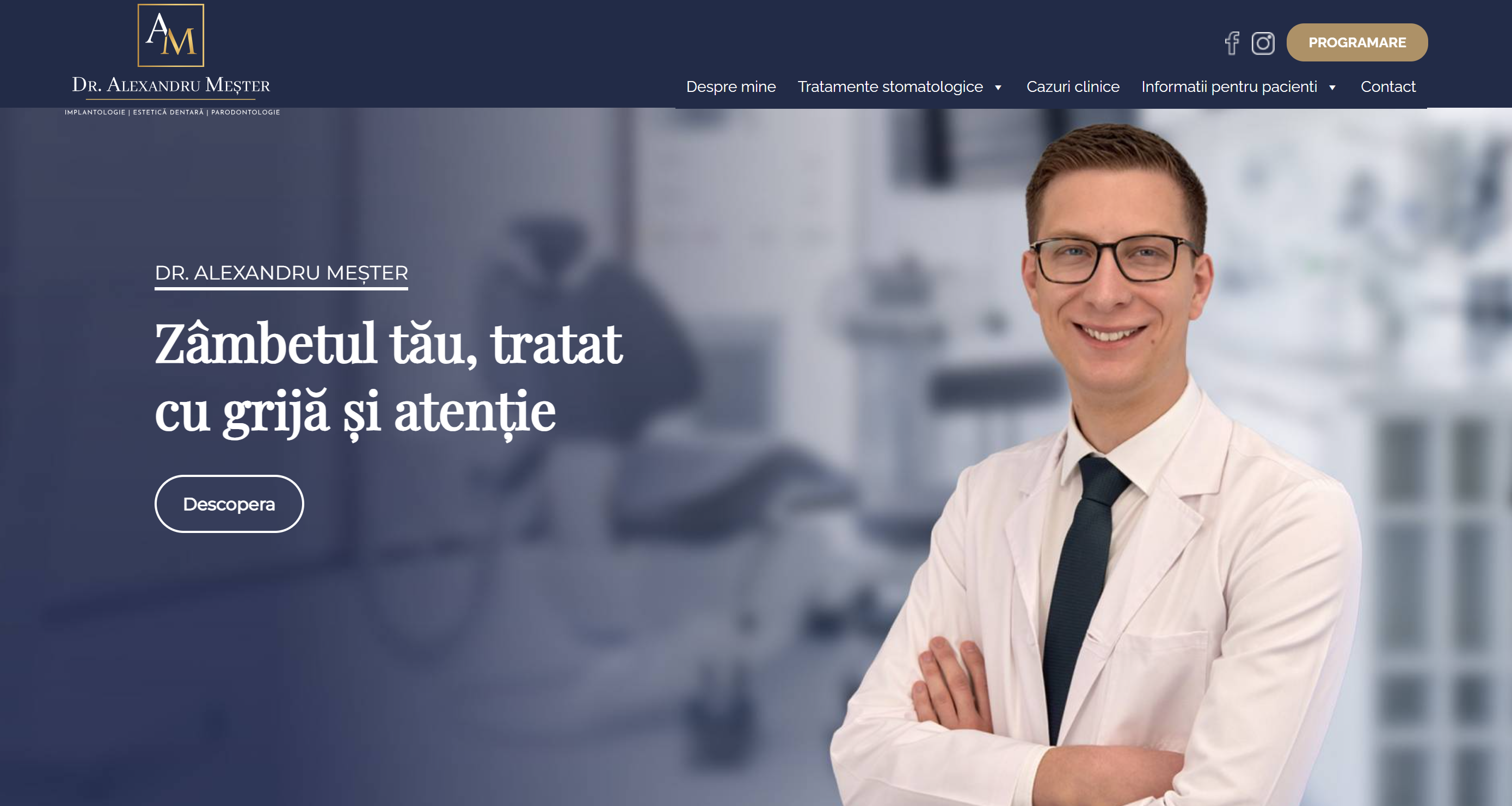 Site de prezentare Dr. Alexandru Mester